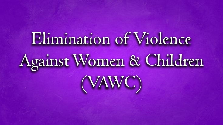 Elimination of Violence Against Women and Children (VAWC)